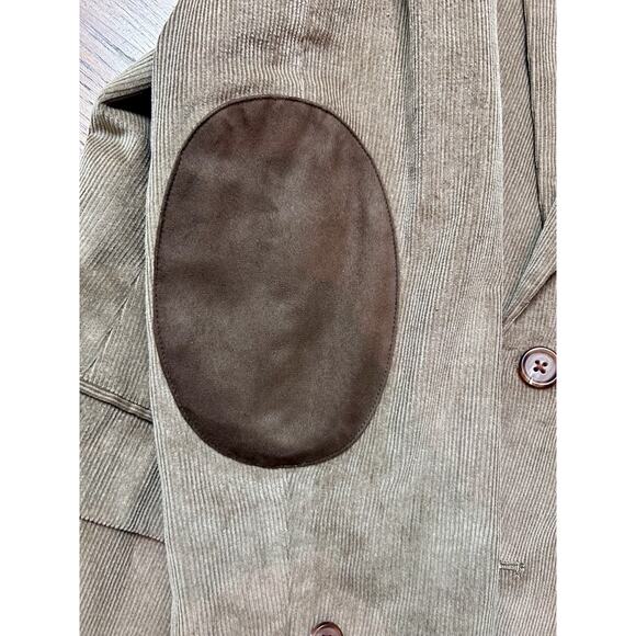Ralph Lauren Mens Corduroy Blazer ports Coat Jacket Elbow Patches Brown 38 S - Picture 3 of 6